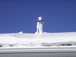 Built-Up Snow Causes Ice To Form